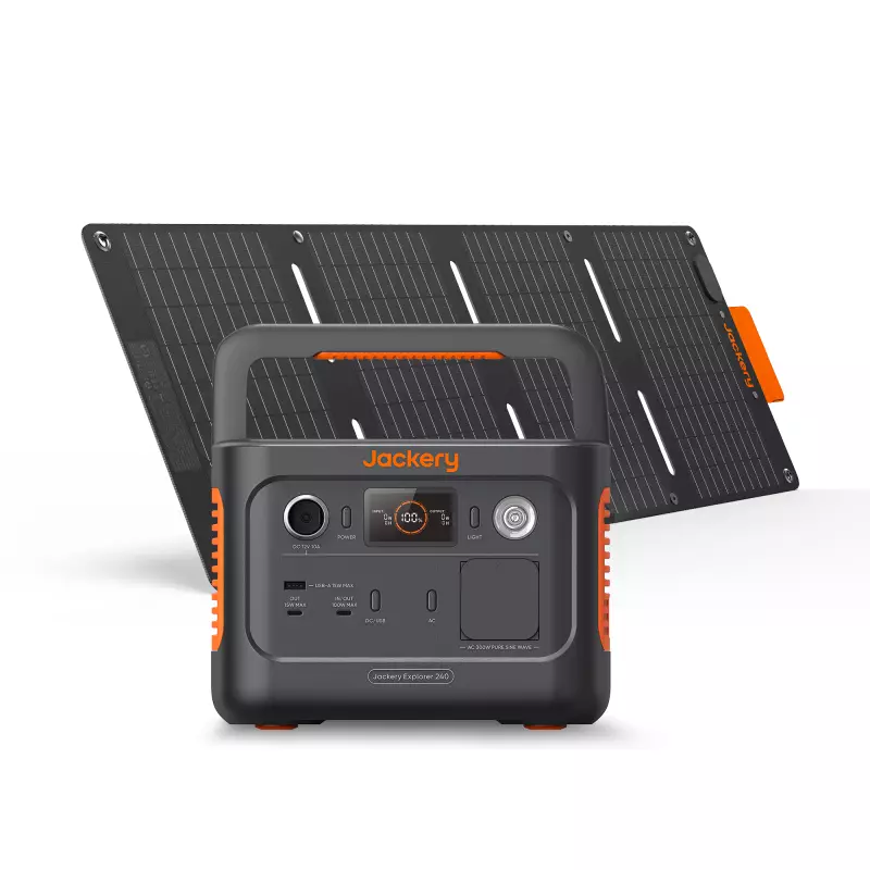 photo Kit solaire Jackery Explorer 240 v2 (panneau 40 W)