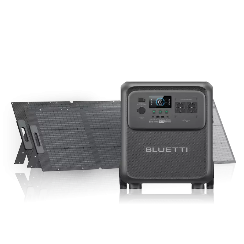 photo Kit solaire Bluetti Elite 400 (2x panneau 200 W)