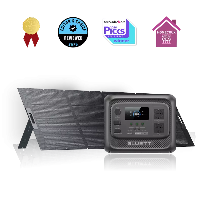 photo Kit solaire Bluetti Elite 300 (panneau 350 W)