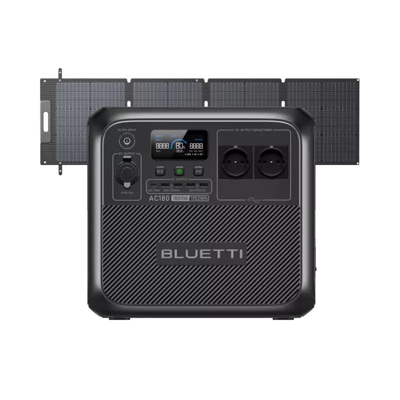 photo Kit solaire Bluetti AC180 (panneau 200 W)