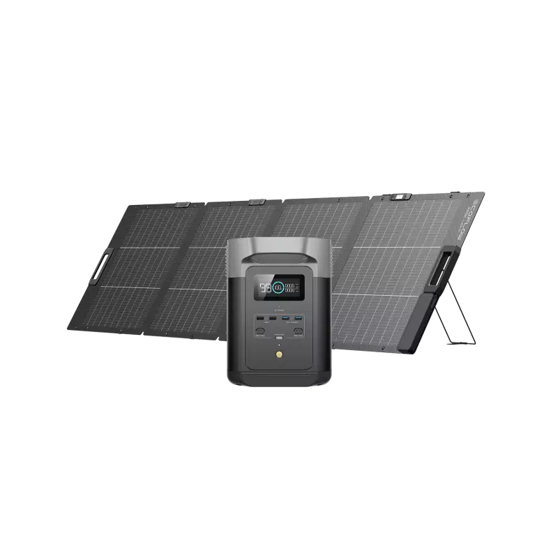 photo Kit solaire EcoFlow Delta 2 (panneau 220 W)